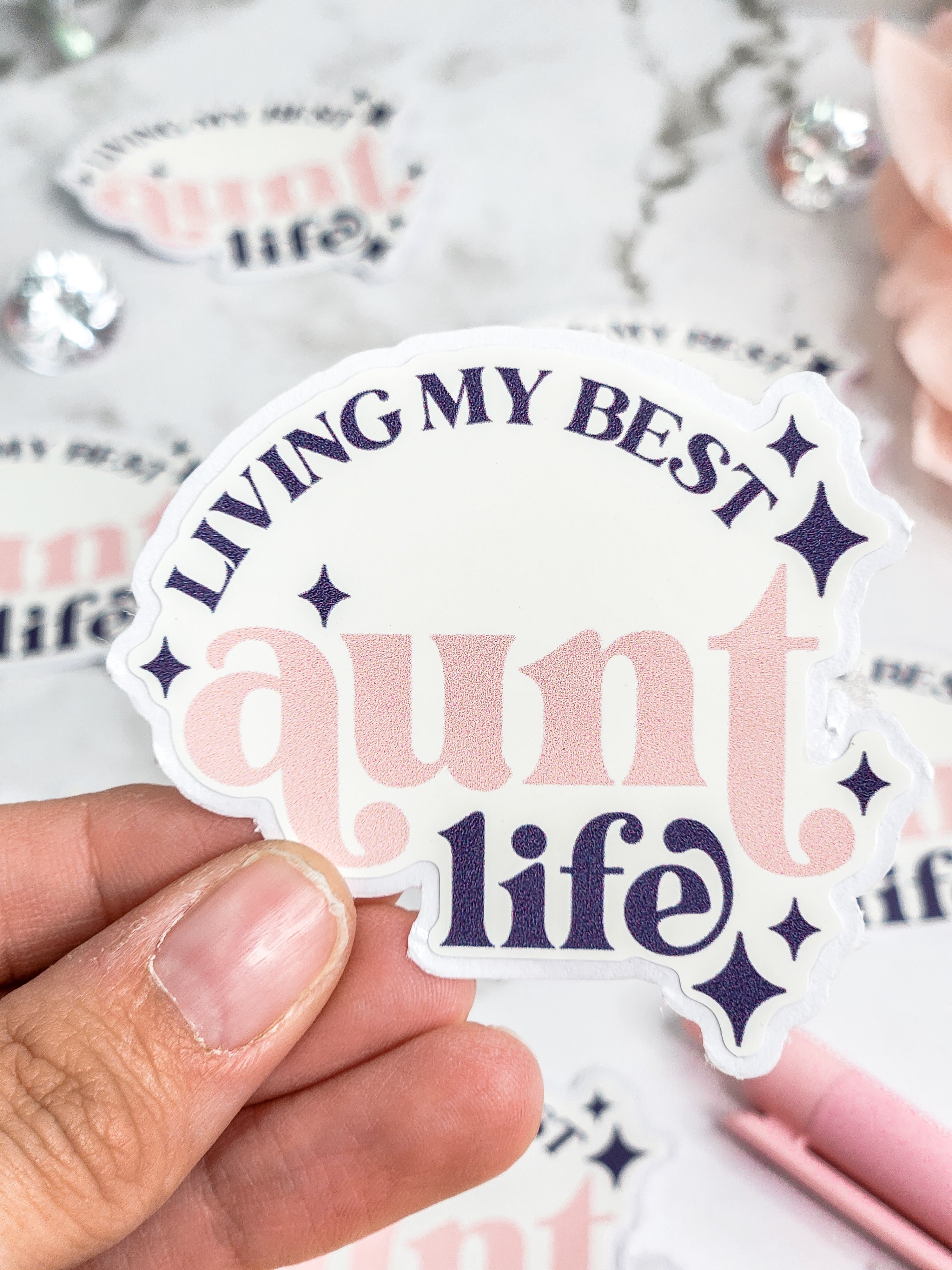 Living my best aunt life vinyl sticker- waterproof sticker