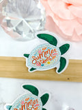 Sea turtle summer vibes sticker