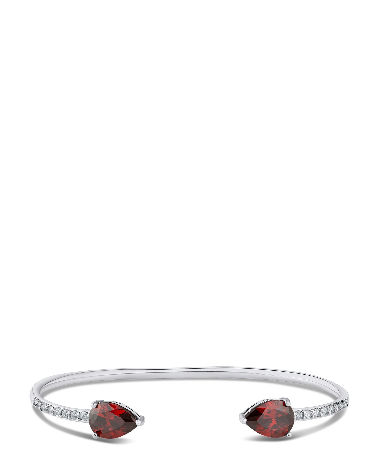 Pear CZ Open Cuff