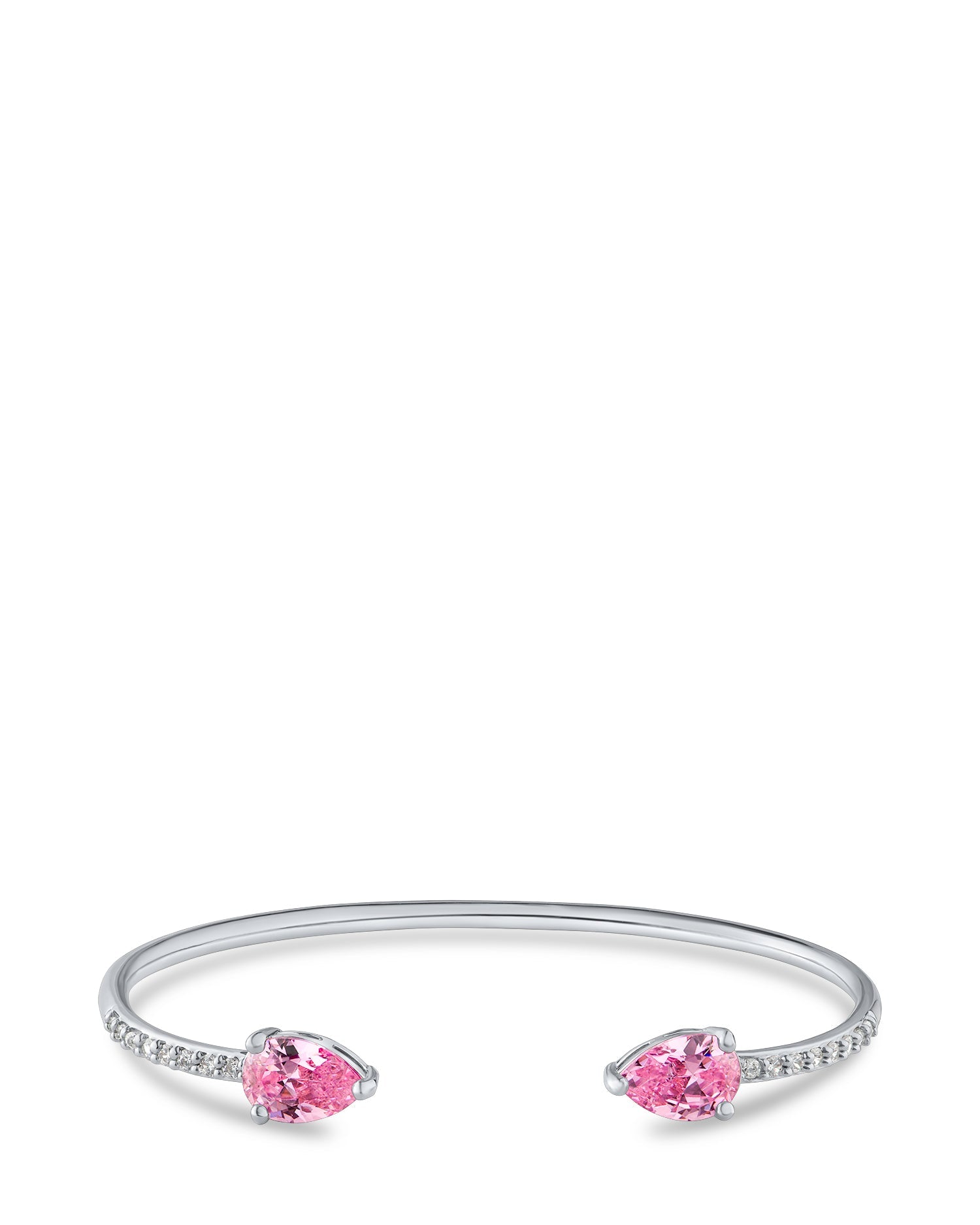 Pear CZ Open Cuff