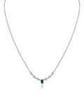 Round and Pear Delicate Necklace