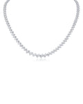 Pear CZ Tennis Necklace