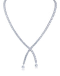 CZ Crossover Necklace