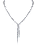 CZ Crossover Y-necklace