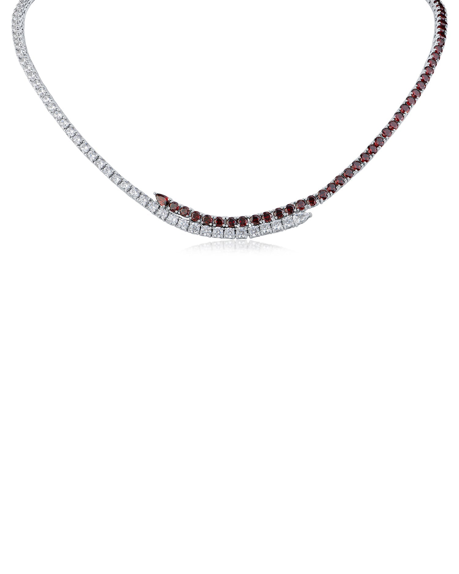 CZ Wrap Tennis Necklace