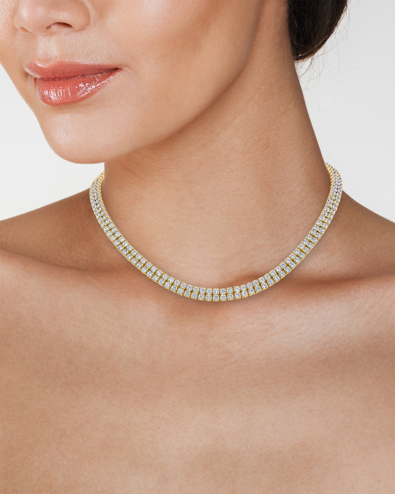 Double Row Collar Necklace