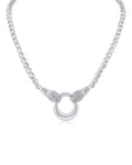 Pave Double Panther Necklace