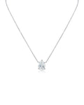 Pear Drop Solitaire Necklace