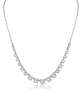 Round Graduated CZ and Chain Necklace