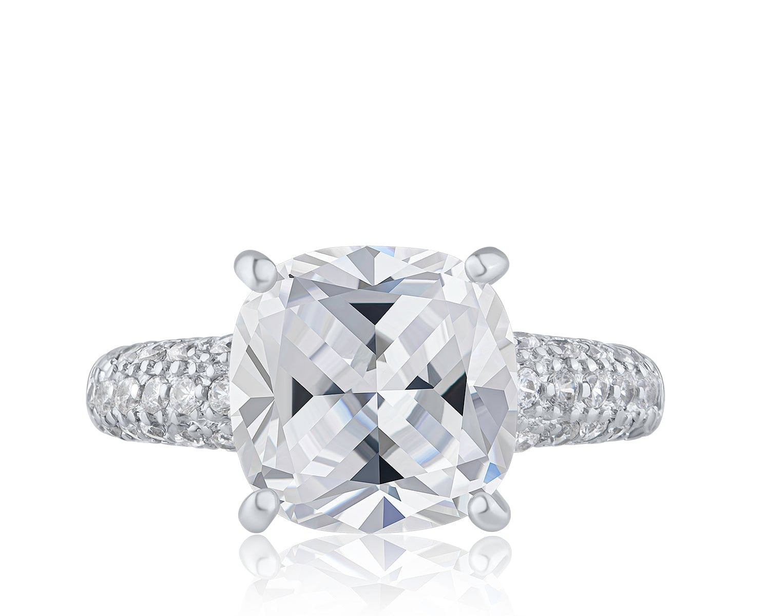 Cushion CZ ring