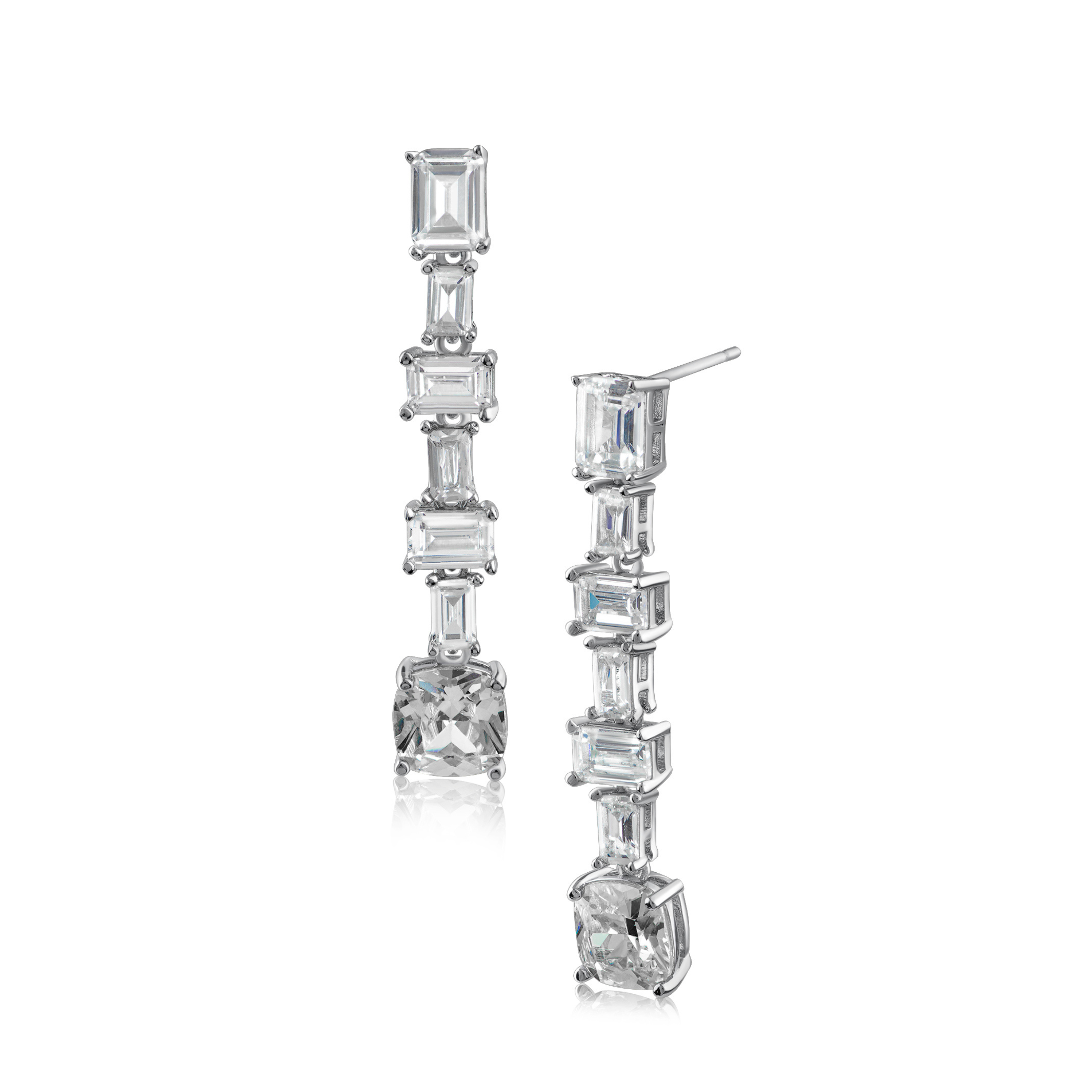 Emerald Cascade Drop Earrings