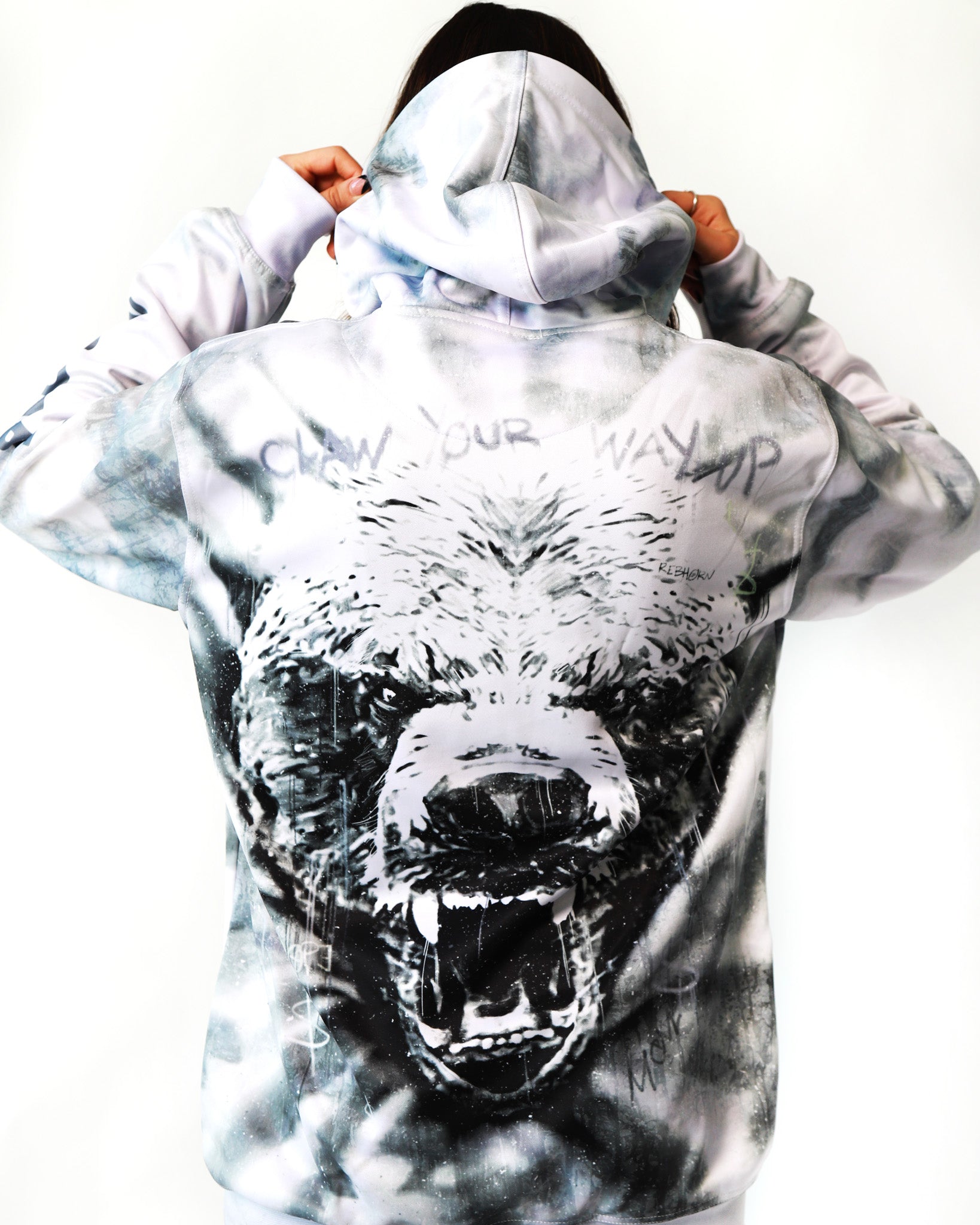 Claw Your Way Up Tie-Dye Pull-Over Hoodies