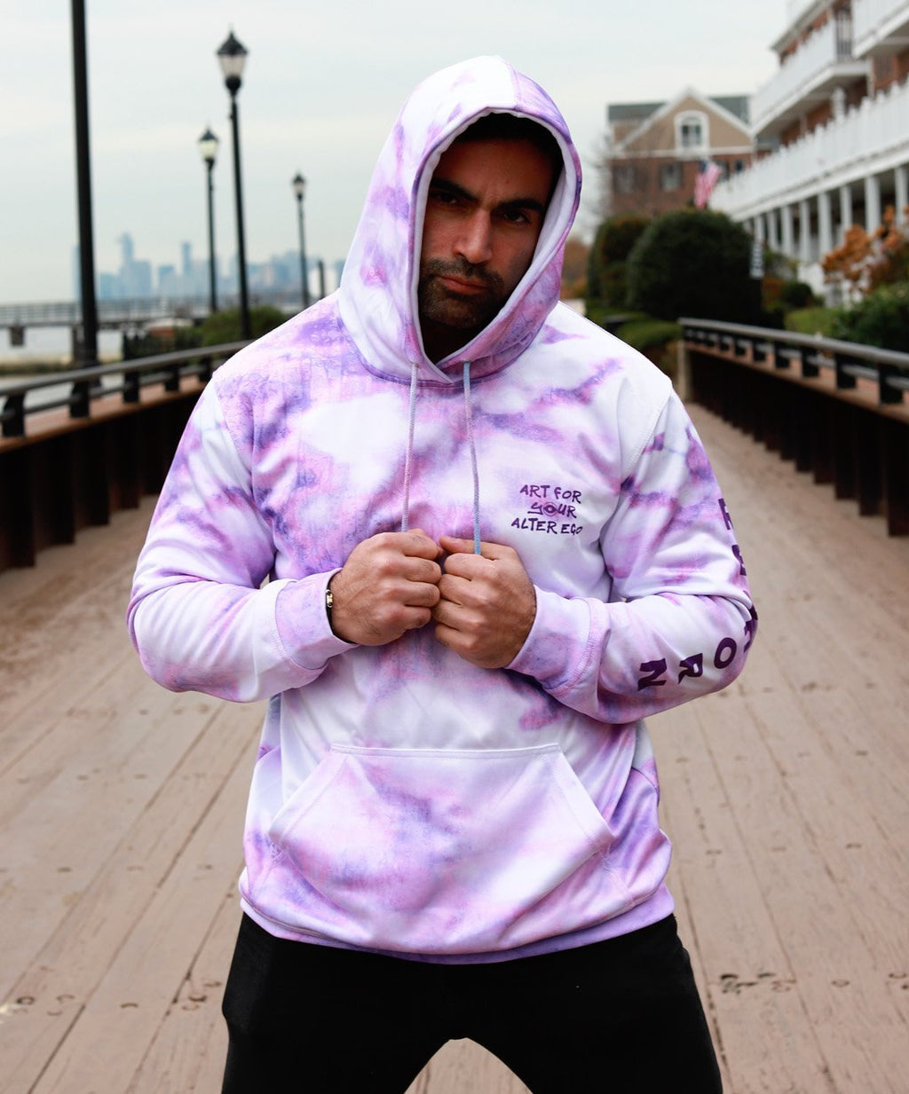 Claw Your Way Up Tie-Dye Pull-Over Hoodies