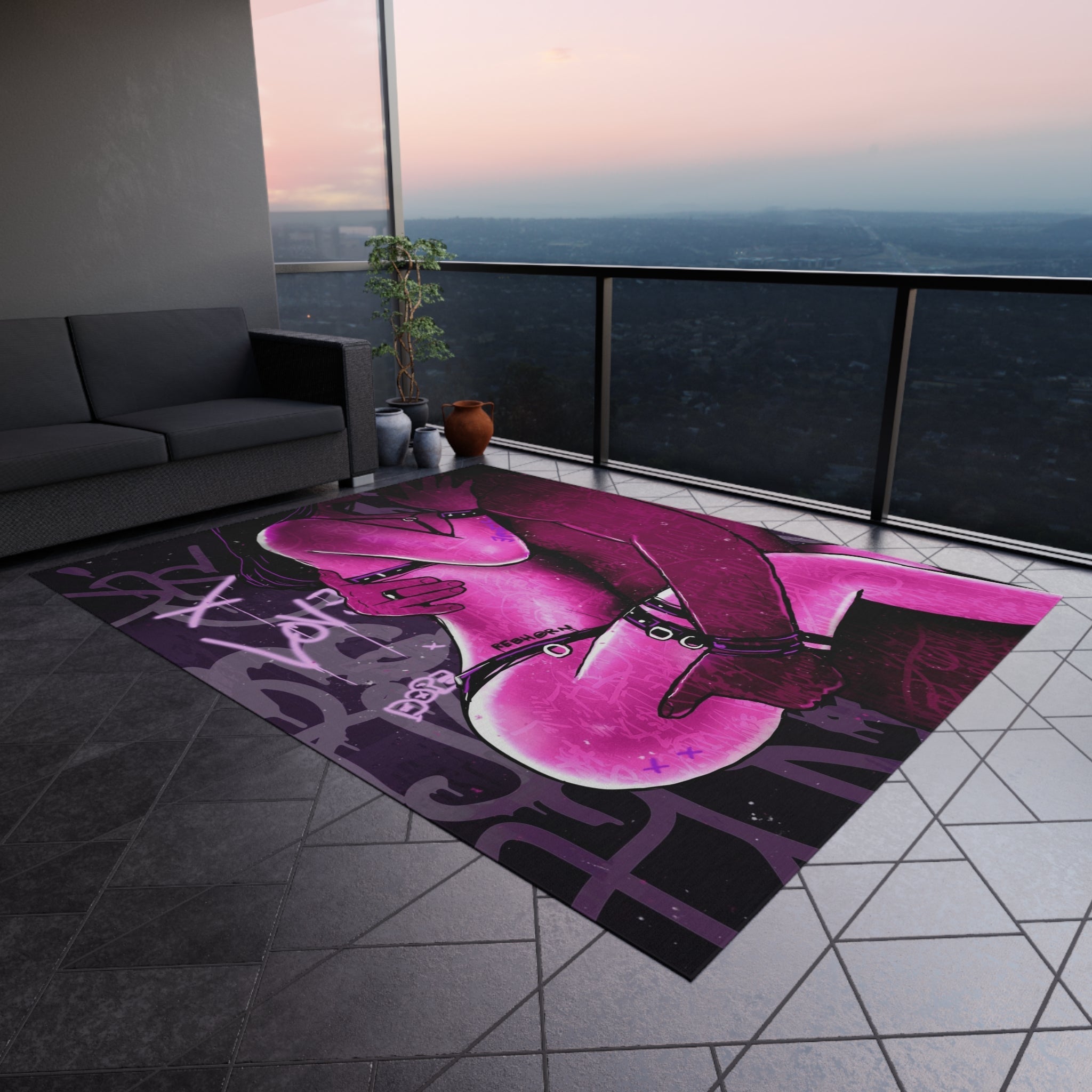 Come To Daddy Sensual Pink Rug
