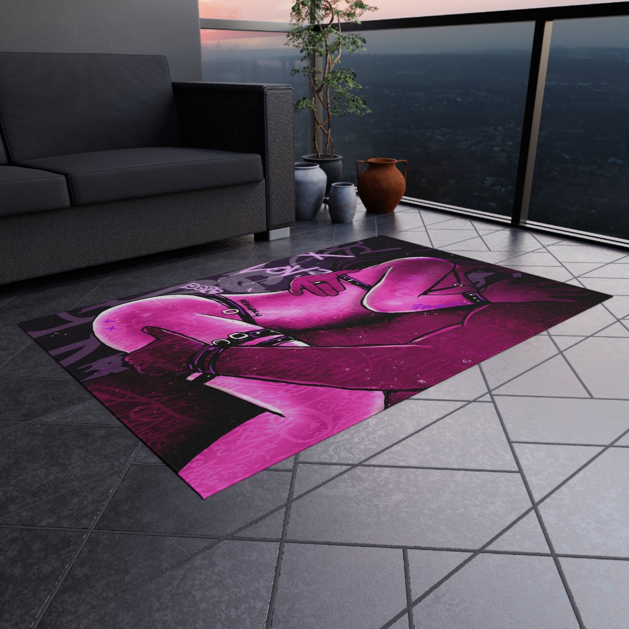 Come To Daddy Sensual Pink Rug