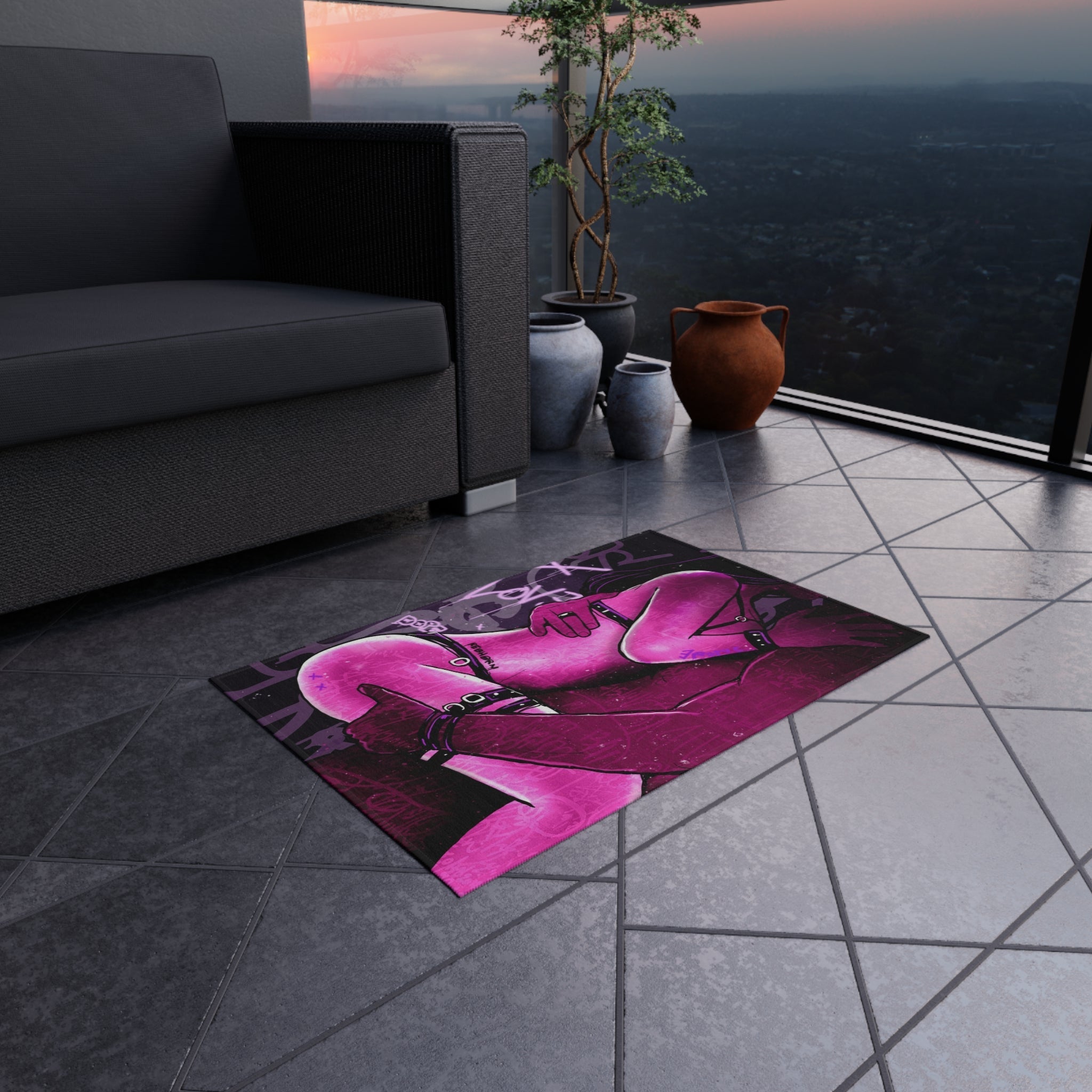 Come To Daddy Sensual Pink Rug