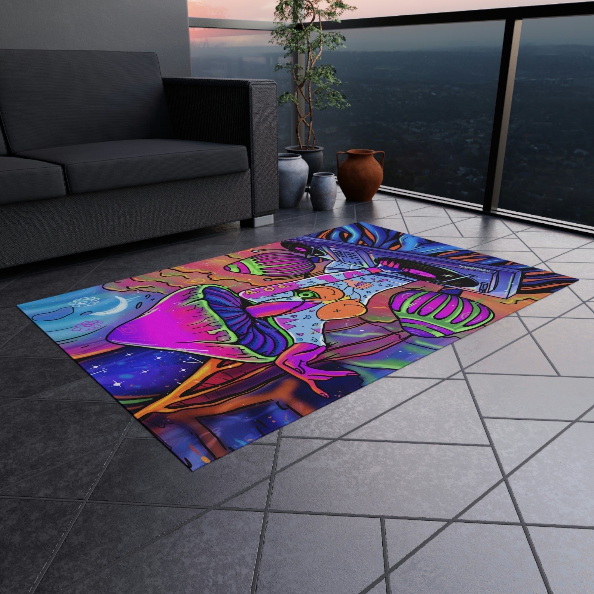 DJ Mushroom Rug