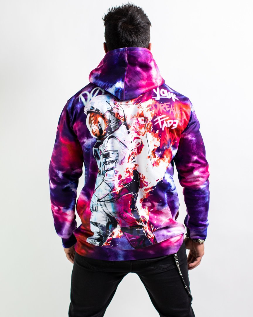 Don't Let Your Dreams Fade Away Unisex Tie-Dye Pull-Over Hoodies