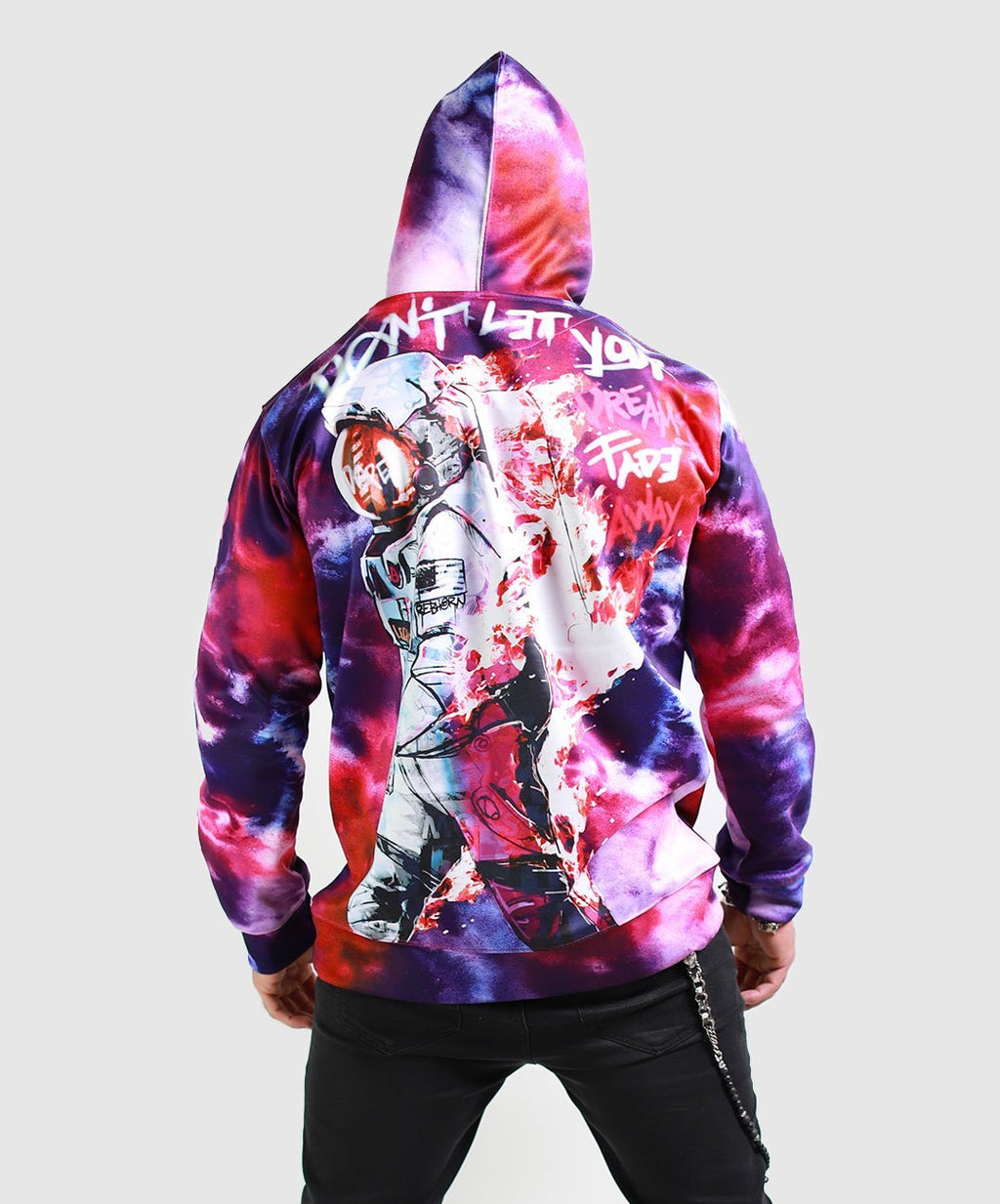 Don't Let Your Dreams Fade Away Unisex Tie-Dye Pull-Over Hoodies