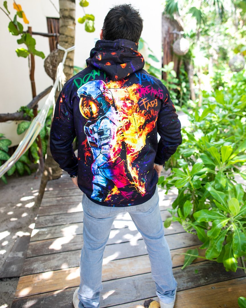 Don't Let Your Dreams Fade Away Unisex Tie-Dye Pull-Over Hoodies