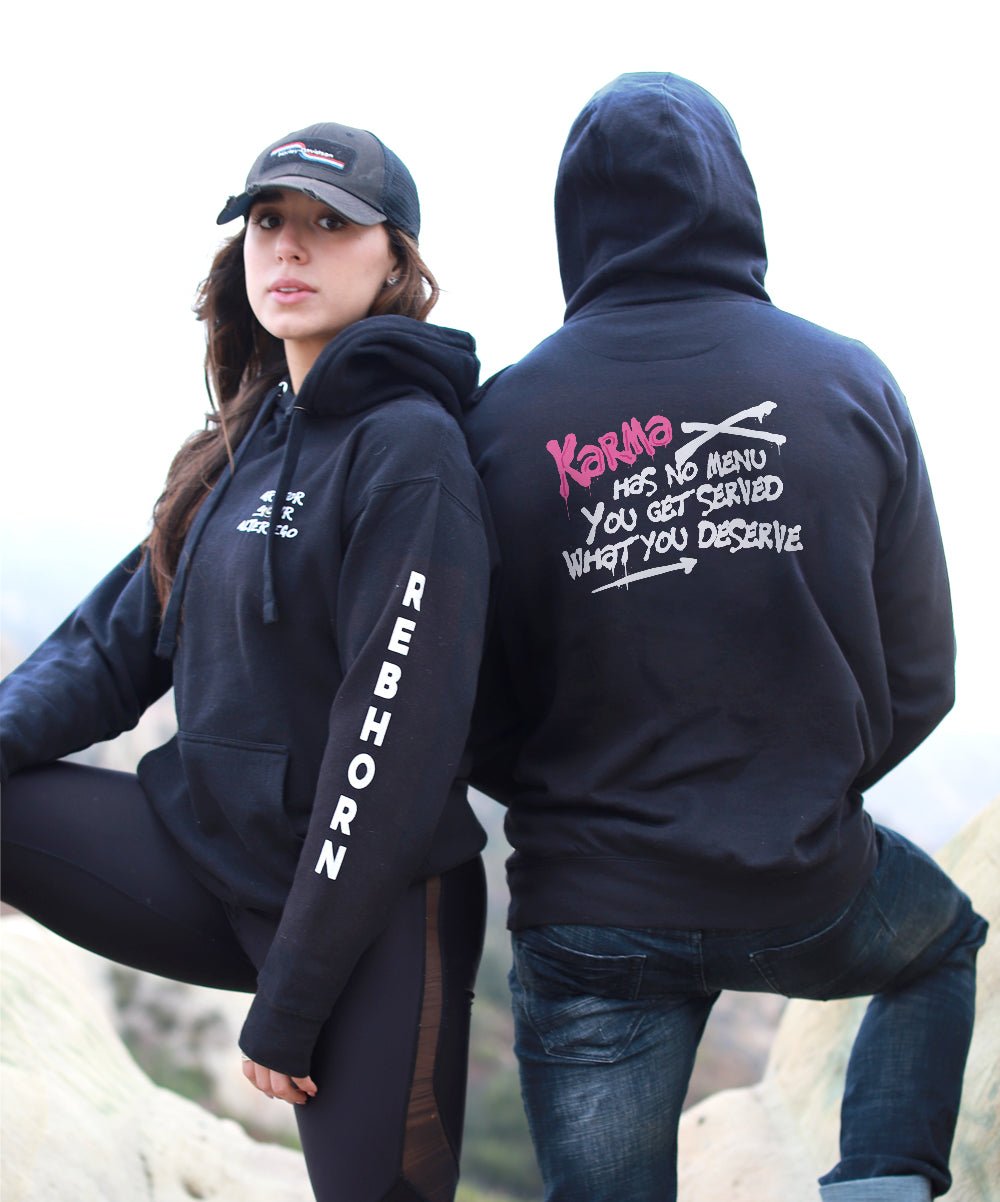 Karma Has No Menu Premium Unisex Hoodie