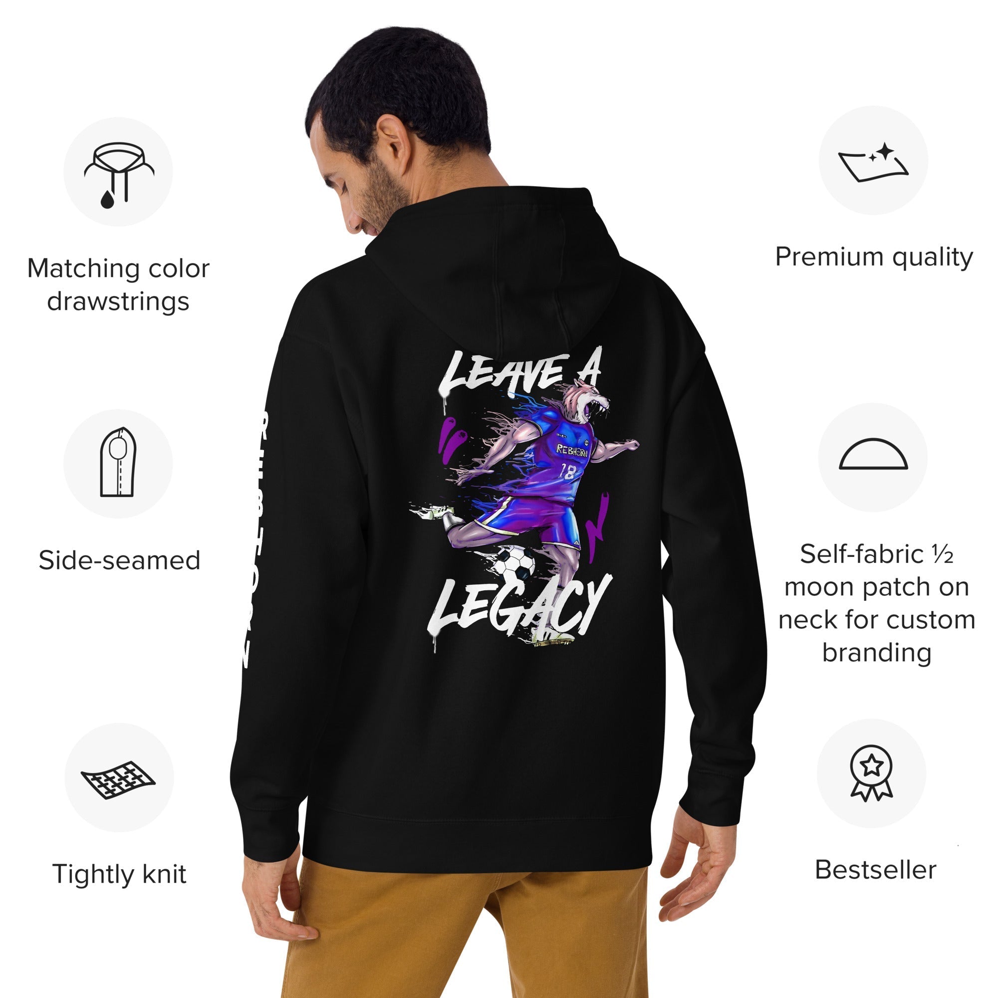Leave A Legacy (Soccer Edition) Premium Unisex Hoodie