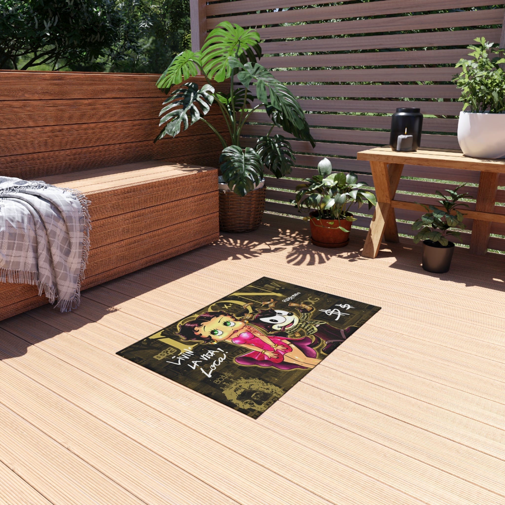Livin La Vida Loca Gold/Yellow Rug