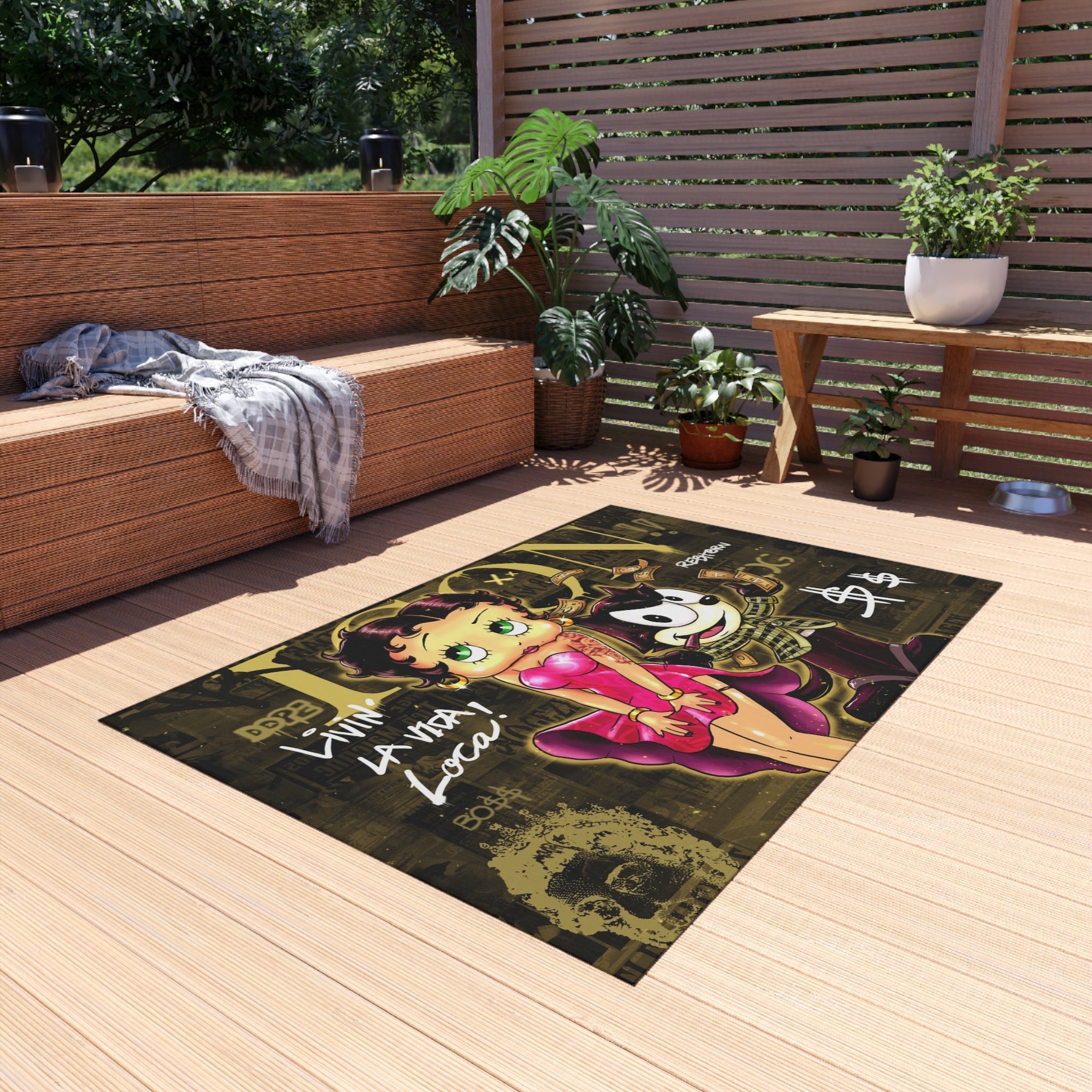 Livin La Vida Loca Gold/Yellow Rug