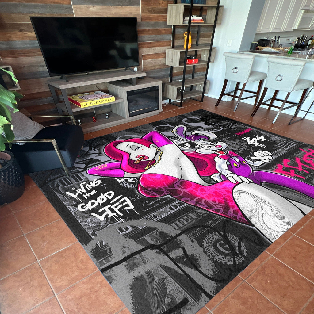 Living The Good Life Motivational Rug