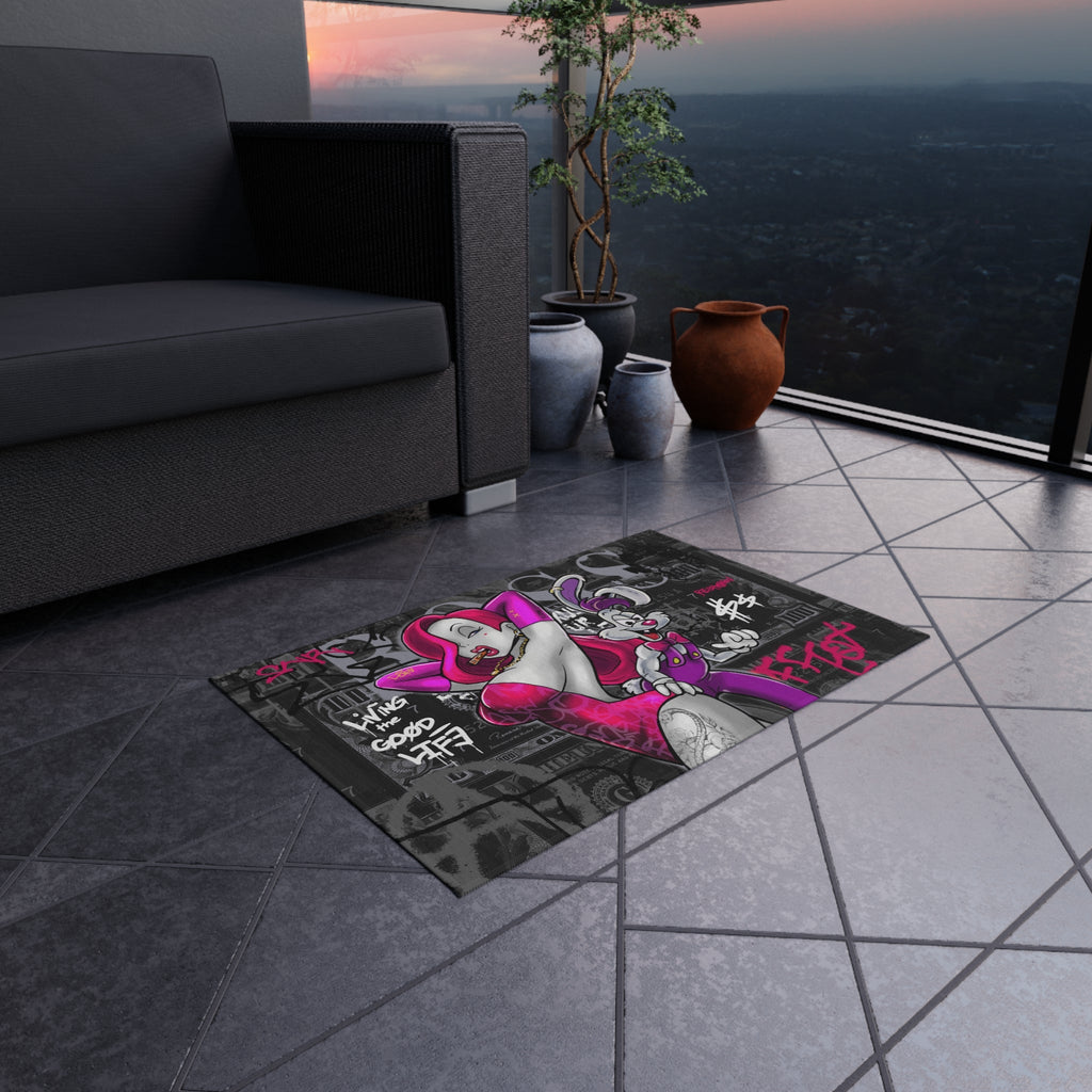 Living The Good Life Motivational Rug