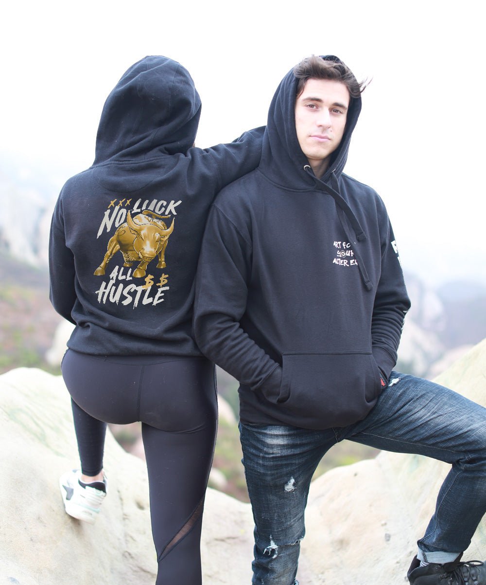 No Luck All Hustle Premium Unisex Hoodie